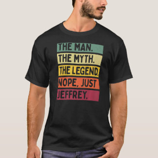 男の神話の伝説NopeジャストJeffrey Tシャツ