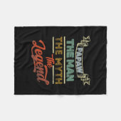 男の神話をパポーにヴィンテージ フリースブランケット (正面(横))