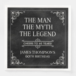 男の神話ザ伝説60誕生日ブラック