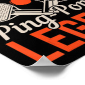 男の神話ピンポン伝説のテーブルテニス ポスター (角)