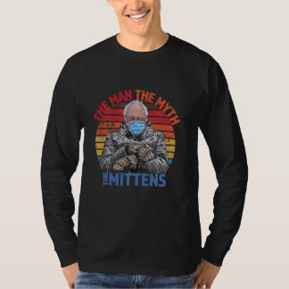 男の神話ミッテンスおもしろい就任式バーニーサンダース Tシャツ