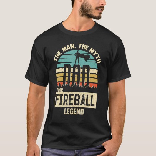 男の神話レジェンドパパファイアボール Tシャツ (正面)