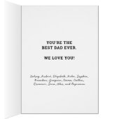 男の神話レジェンドパーソナライズされたパパ父の日札 (内側 (右))