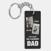 男の神話レジェンドパーソナライズされたパパ父の日 キーホルダー (正面左)