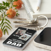 男の神話レジェンドパーソナライズされたパパ父の日 キーホルダー (正面右)