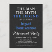 男の神話レジェンドポリス引退パーティー インビテーションポストカード (正面)