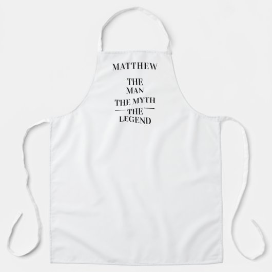 男の神話伝説の名前 エプロン (正面)