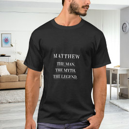男の神話伝説名入りデザイン Tシャツ