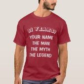 男の神話、伝説の31歳の誕生日Tシャツ Tシャツ (正面)