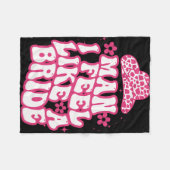 男の私は感じ花嫁の女性が好きカウボーイハットウェスタンC フリースブランケット (正面(横))