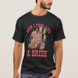 男の私は感じ花嫁サボテンの女性のカーボーイバチェロレット好き Tシャツ<br><div class="desc">男の私は感じ花嫁サボテンの女性のカーボーイバチェロレッテ</div>