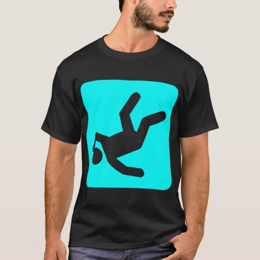 男の秋 – シアン Tシャツ (正面)