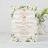 男の素朴子の洗礼と最初の誕生日メキシコ 招待状 (スタンド正面)