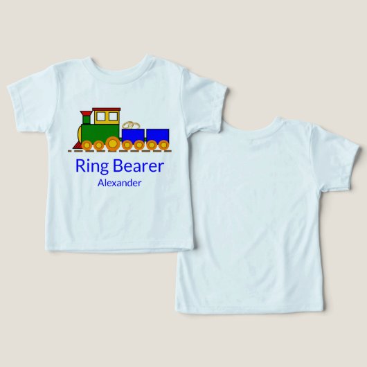 男の結婚子の名前の付いたリングや輪列車 (デザイン正面&裏面)