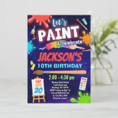 男の絵を描子と祝誕生日パーティー 招待状 (スタンド正面)