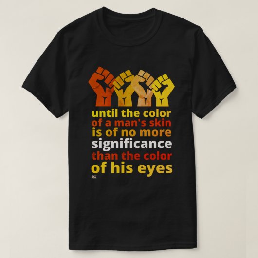 「男の肌の色まで…」 Tシャツ (デザイン正面)