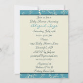 男の航海の子のための帆船の赤ちゃんシャワー招待状 招待状 (裏面)