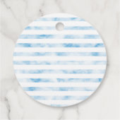 男の航海の子の赤ちゃんシャワーありがとう フェイバータグ (裏面)