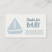 男の航海の子の赤ちゃんシャワーベビー エンクロージャーカード (正面)