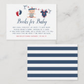 男の航海の子の赤ちゃんシャワー予約の依頼 エンクロージャーカード (正面/裏面)