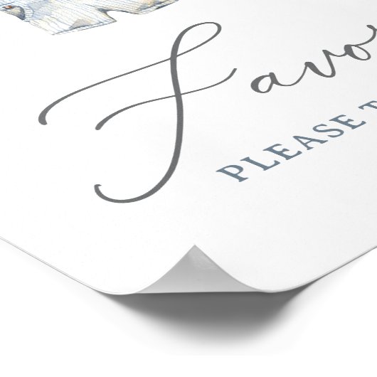 男の航海の子の赤ん坊のシャワー親善署名 ポスター (角)