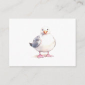 男の航海の子セーラーテディおむつベビーシャワー エンクロージャーカード (裏面)