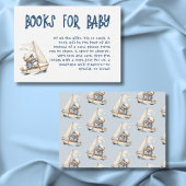 男の航海の子セーラーテディが本を生む赤ちゃんシャワー エンクロージャーカード