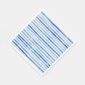 男の航海の子セーラーテディベアストライプベビーシャワー スタンダードランチョンナプキン (角)