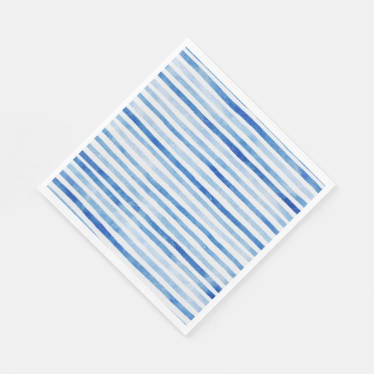 男の航海の子セーラーテディベアストライプベビーシャワー スタンダードランチョンナプキン (角)