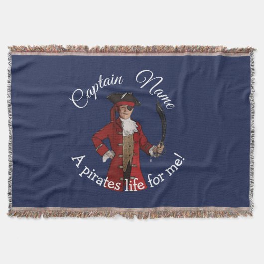 男の航海の子パーティー海賊 スローブランケット (正面)