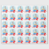 男の色彩の鮮やか子は帆船2位の誕生日ラップ ラッピングペーパー (フラット)