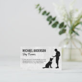 男の訓練の犬 名刺 (スタンド正面)