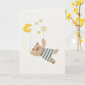男の赤ちゃんおめでとうカード カード (黄色い花)