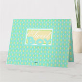 男の赤ちゃんおめでとうシャワーカード カード (裏面)