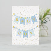 男の赤ちゃんおめでとうフォイルカード 箔シーズンカード (立ち正面)