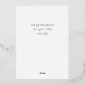 男の赤ちゃんおめでとうフォイルカード 箔シーズンカード (裏面)