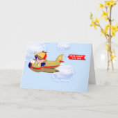 男の赤ちゃんおめでとう カード (黄色い花)