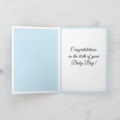 男の赤ちゃんおめでとう カード (内部)