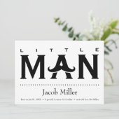 男の赤ちゃんおもしろい名前をカスタムする出生通知カード 案内状 (スタンド正面)