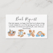 男の赤ちゃんおもちゃブックリクエストカードの挿入 エンクロージャーカード (正面)