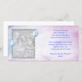 男の赤ちゃんからの青空のサンキューカード サンキューカード (正面/裏面)