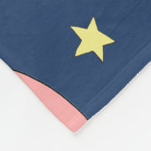 男の赤ちゃんかわいい宇宙ロケット船マイルストーン フリースブランケット (角)