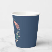 男の赤ちゃんかわいい1stブルーウォーターの色の下の海 紙コップ (左)