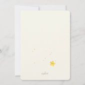 男の赤ちゃんが月の赤ん坊のシャワーを浴びる 招待状 (裏面)