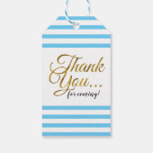 男の赤ちゃんが赤ちゃんシャワー醸造ありがとう ギフトタグ (裏面)