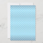 男の赤ちゃんだ |かわいいブルーベビー 招待状 (裏面)