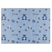 男の赤ちゃんのキルトパターン カッティングボード (正面)