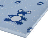 男の赤ちゃんのキルトパターン カッティングボード (角)