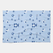 男の赤ちゃんのキルトパターン キッチンタオル (横)