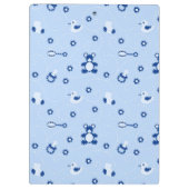 男の赤ちゃんのキルトパターン クリップボード (裏面)